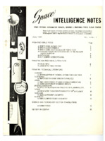 <i>Space Intelligence Notes</i>, July 1963.