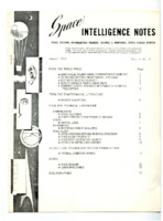 <i>Space Intelligence Notes</i>, August 1963.