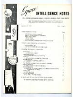 <i>Space Intelligence Notes</i>, September 1963.