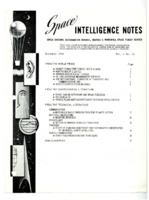 <i>Space Intelligence Notes</i>, November 1963.