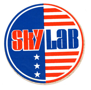 Skylab Sticker, American Flag Motif.