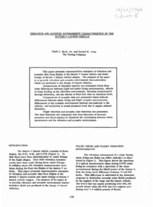 "Vibration and acoustic environment characteristics of the Saturn V launch vehicle."