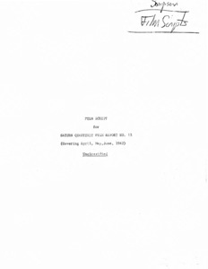 Film script for Saturn quarterly film report no. 12 (covering April, May, June, 1962).
