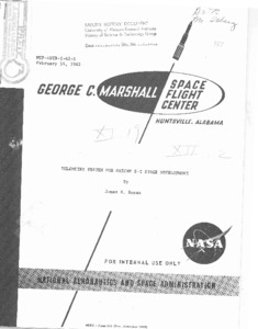 "Telemetry system for Saturn S-I stage development."
