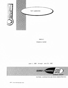"Test Laboratory monthly progress report" June.