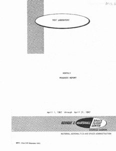 "Test Laboratory monthly progress report" April.