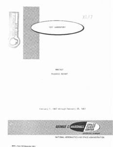 "Test Laboratory monthly progress report" Febuary.