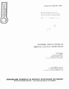 "Systems applications in orbital launch operations."
