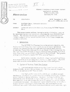 "Technical information summary concerning Saturn vehicle SA-3."