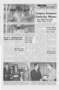 "Company announces scholarship winners: Space Division places 9 of 21 boys and 16 girls."