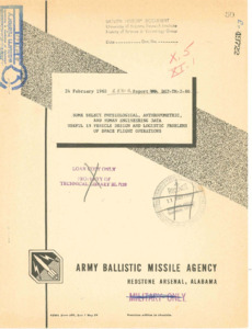 "Some select physiological, anthropometric, and human engineering data useful in vehicle design and logistic problems of space flight operations."