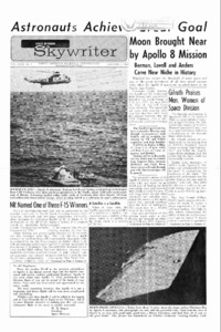 "Moon brought near by Apollo 8 mission."