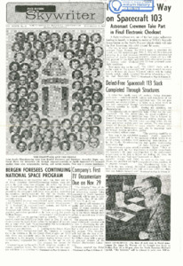 "Astronaut crewmen take part in final electronic checkout."