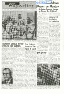 "Apollo countdown begins on Monday."