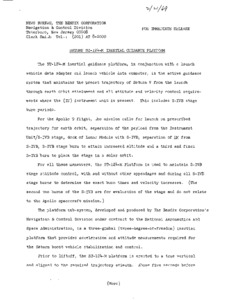 "Saturn ST-124-M inertial guidance platform."