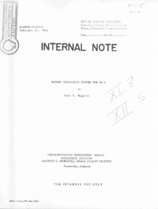 "Saturn television system for SA-6."