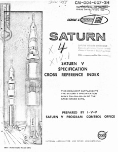 "Saturn V specification cross reference index."