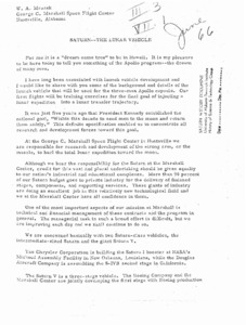 "Saturn -- the lunar vehicle."