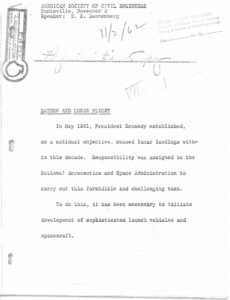 Saturn and lunar flight.