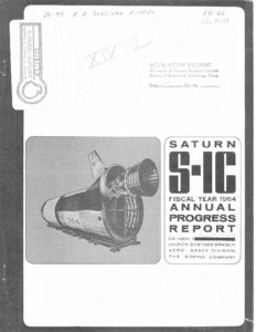 "Saturn S-IC annual progress report, 1964."