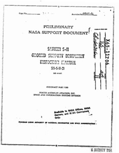 "Saturn S-II ground support equipment inspection manual."