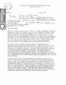 "Saturn/Apollo contract change : letter from George E. Mueller to Morton E. Henig."
