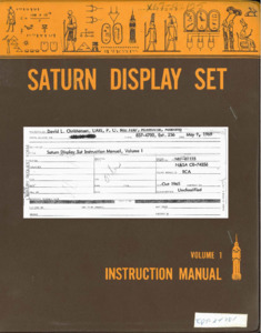 "Saturn display set: instruction manual."