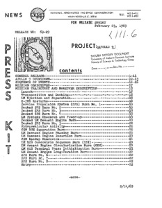 "Apollo 9 carries lunar module."