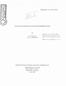 "Payload integration for space experimentation."