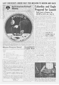 "Columbia and eagle prepared for launch."