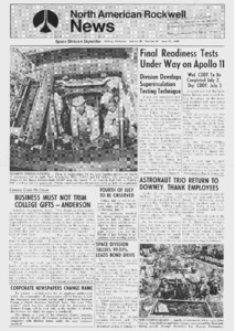 "Final readiness test underway on Apollo 11."