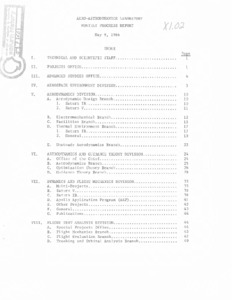 "Aero-Astrodynamics Laboratory monthly progress report : May, 1966."