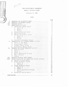 "Aero-Astrodynamics Laboratory monthly progress report : February, 1966."