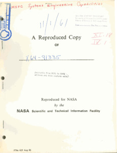 "MSFC systems engineering capabilities (abstracts of reports)."