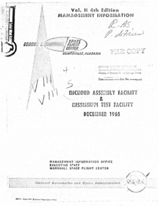 "Michoud assembly facility and Mississippi test facility : volume II.  4th edition."