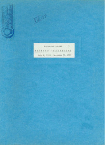 "Michoud operations : historical operations: July 1, 1963 - December 31, 1963."
