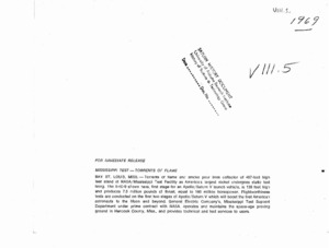 "Mississippi test - torrents of flame."