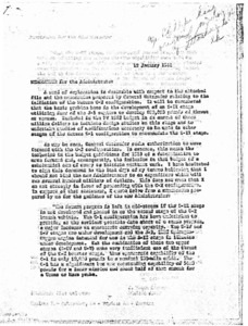 "Memorandum for the administrator."