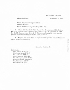 "Memorandum : Saturn I/IB quarterly film report no. 21."