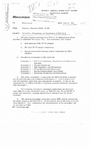 "Memorandum: collection, preparation and submission of POP 65-3."