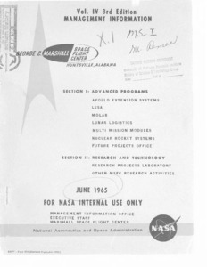 "Vol. IV 3rd edition Management Information."