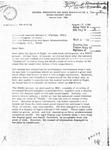 "Letter to Lieutenant General Samuel C. Phillips."