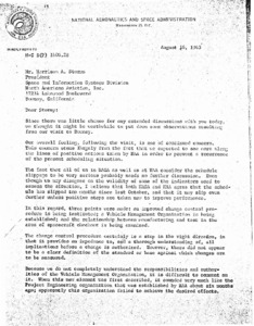 "Letter to Mr. Harrison A. Storms."