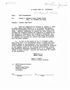 "Project High Water."