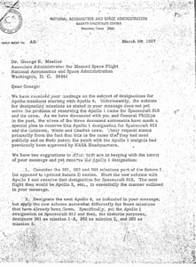 "Letter to Dr. George E. Mueller."