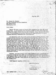 "Letter to Dr. Jerome B. Wiesner."