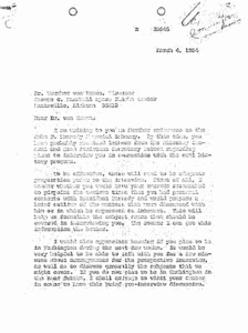 "Letter to Dr. Wernher von Braun."