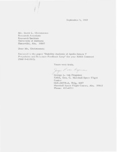 "Letter to Mr. David L. Christensen."