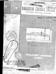 "Juno V Space Vehicle Development Program (Phase I): Booster Feasibility Demonstration."