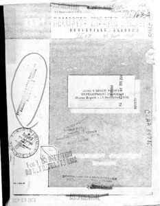 "Juno V Space Vehicle Development Program."